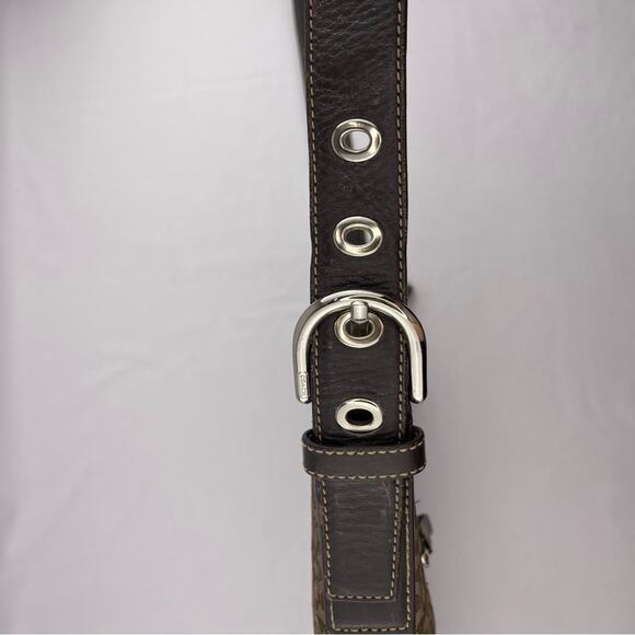 Coach Signature C Jacquard & Suede Bag - Picture 9 of 16